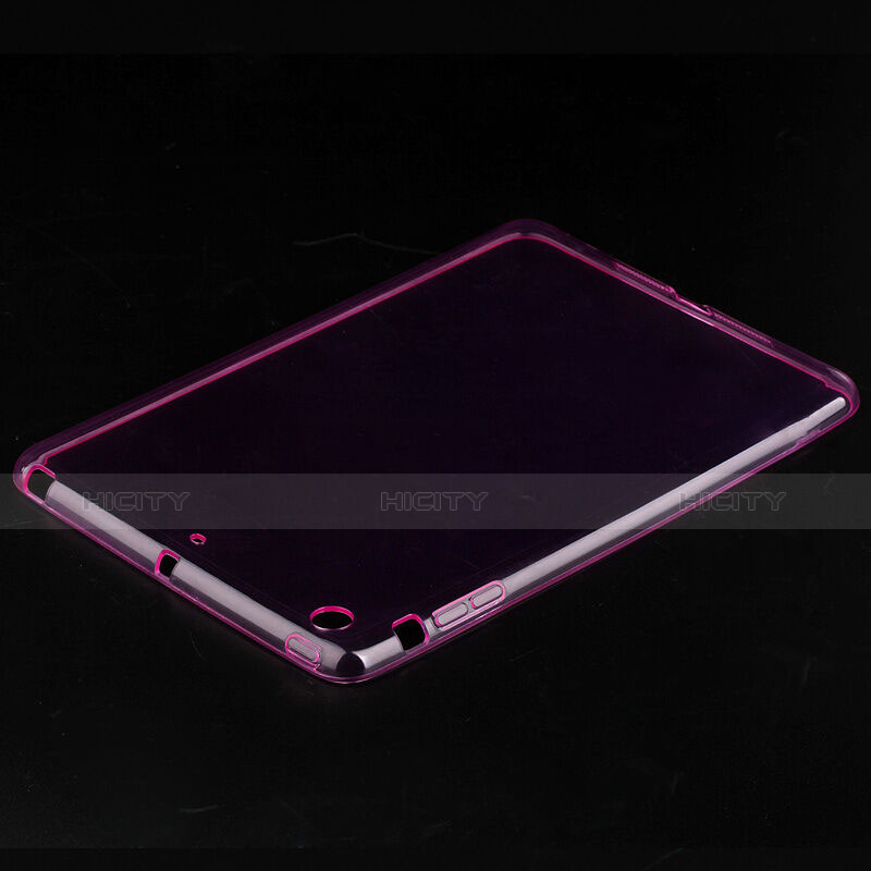 Coque Ultra Slim Silicone Souple Transparente pour Apple iPad Mini 3 Rose Plus