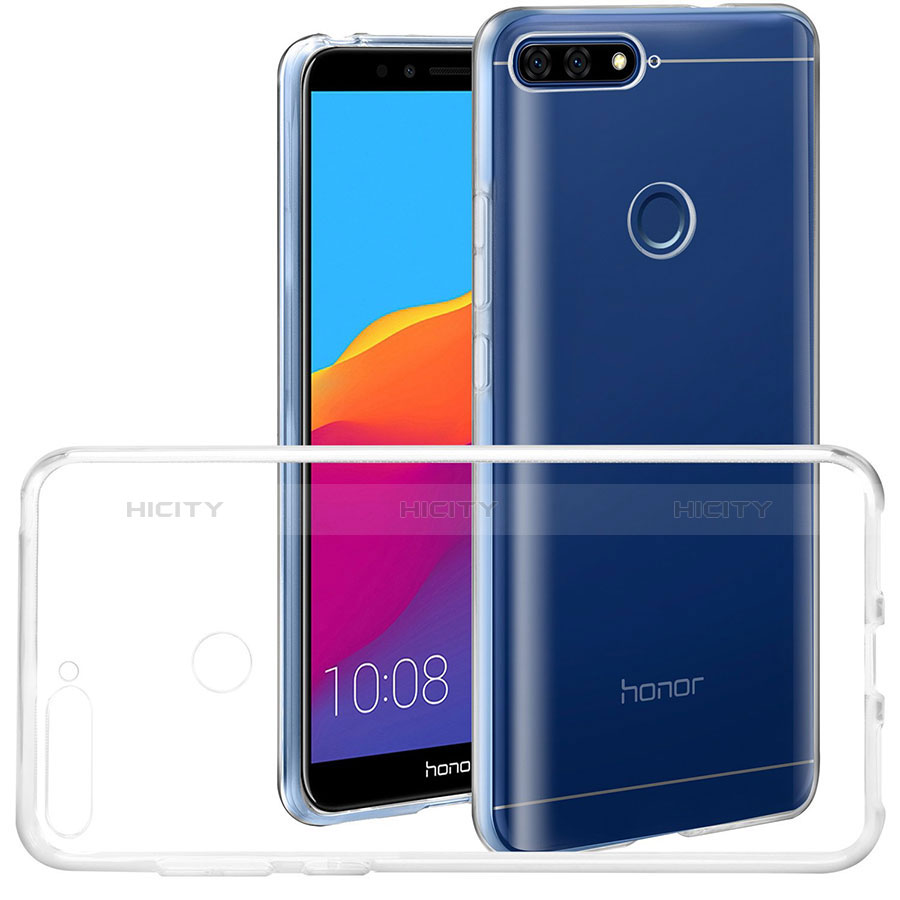 Coque Ultra Slim Silicone Souple Transparente pour Huawei Honor 7A Clair Plus