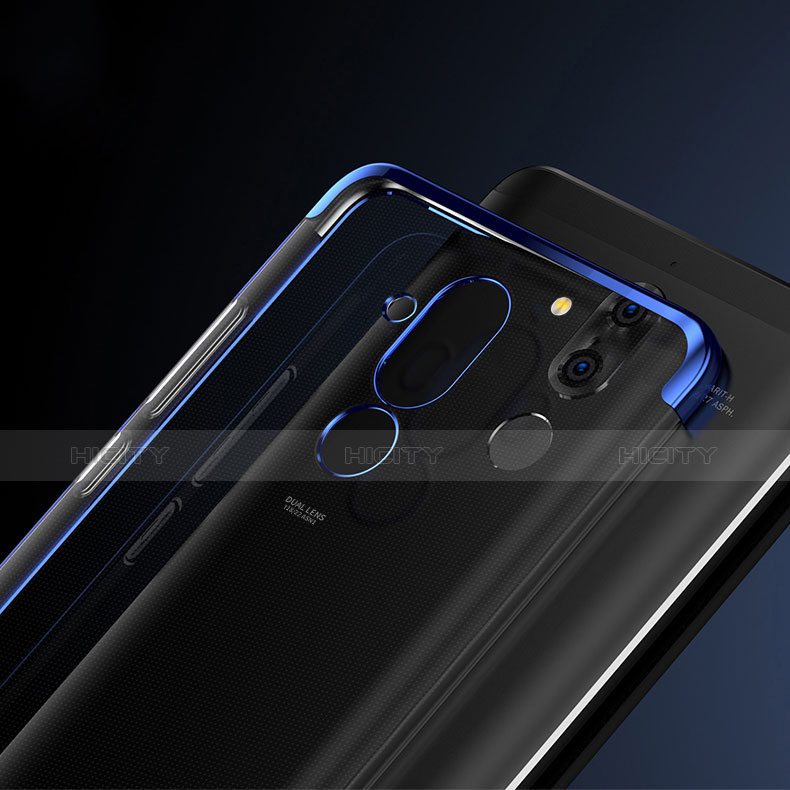 Coque Ultra Slim Silicone Souple Transparente pour Huawei Maimang 7 Bleu Plus