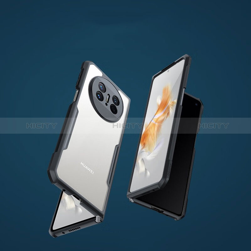 Coque Ultra Slim Silicone Souple Transparente pour Huawei Mate X3 Noir Plus