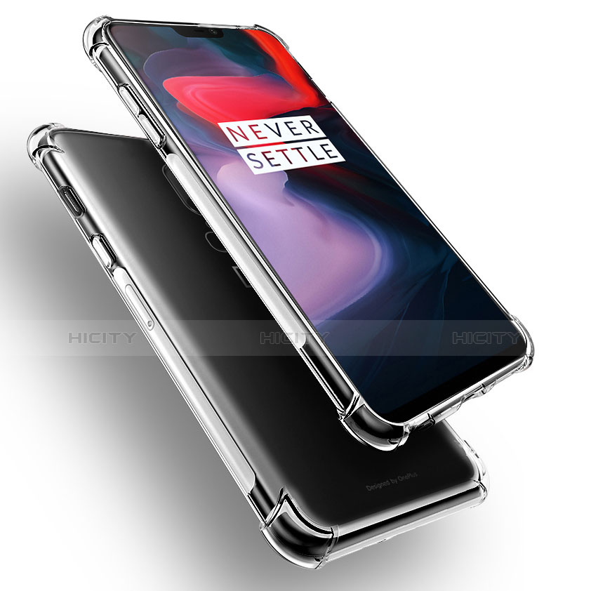 Coque Ultra Slim Silicone Souple Transparente pour OnePlus 6 Clair Plus