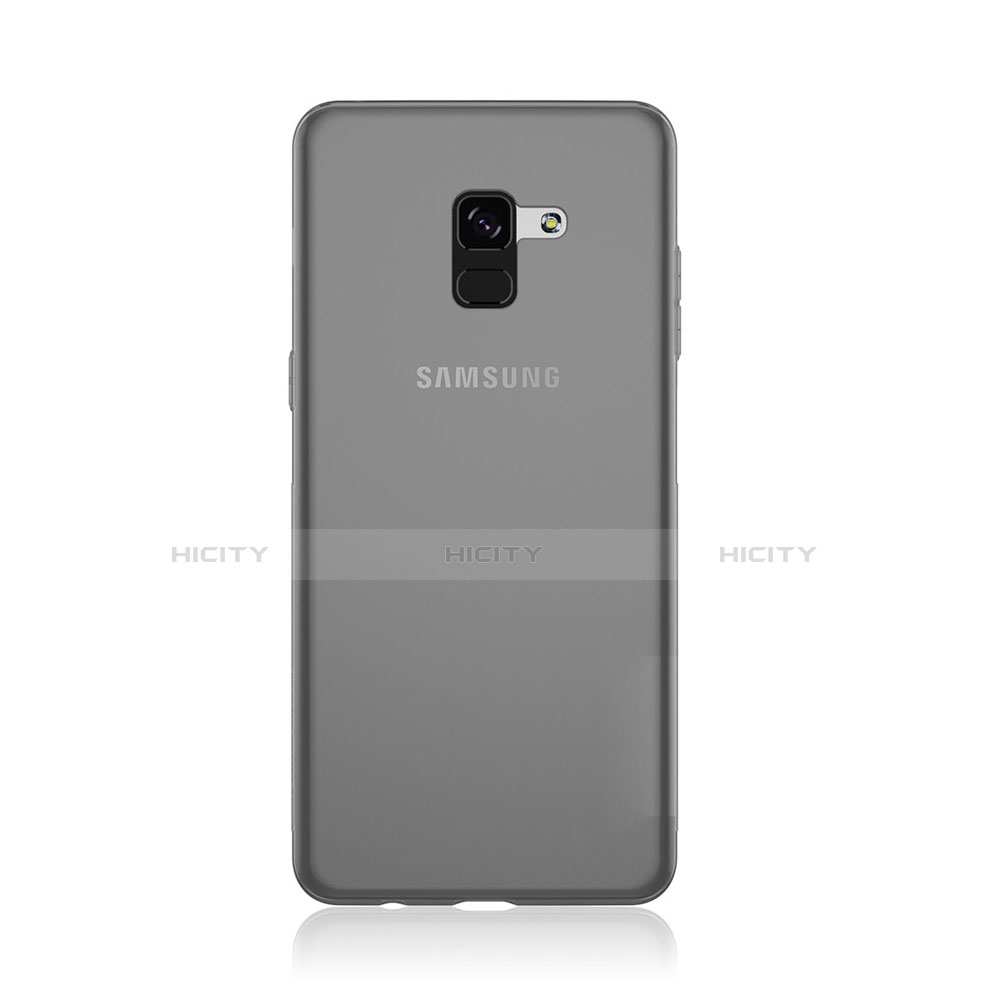 Coque Ultra Slim Silicone Souple Transparente pour Samsung Galaxy A8 (2018) Duos A530F Gris Plus
