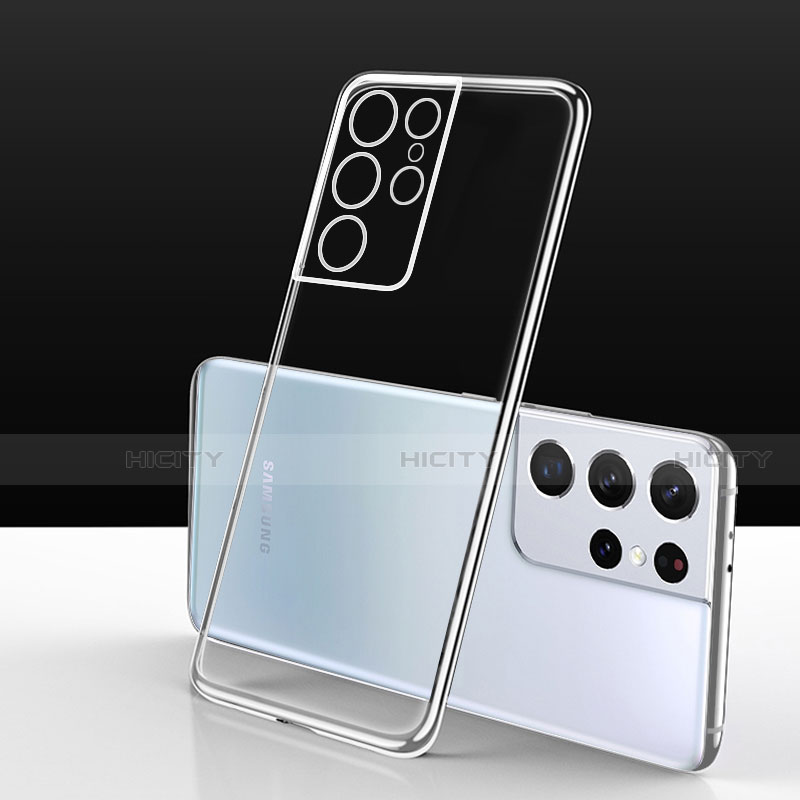 Coque Ultra Slim Silicone Souple Transparente pour Samsung Galaxy S21 Ultra 5G Plus