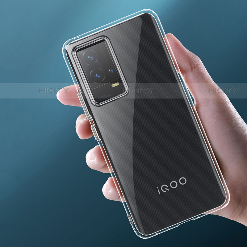 Coque Ultra Slim Silicone Souple Transparente pour Vivo iQOO 8 Pro 5G Clair Plus