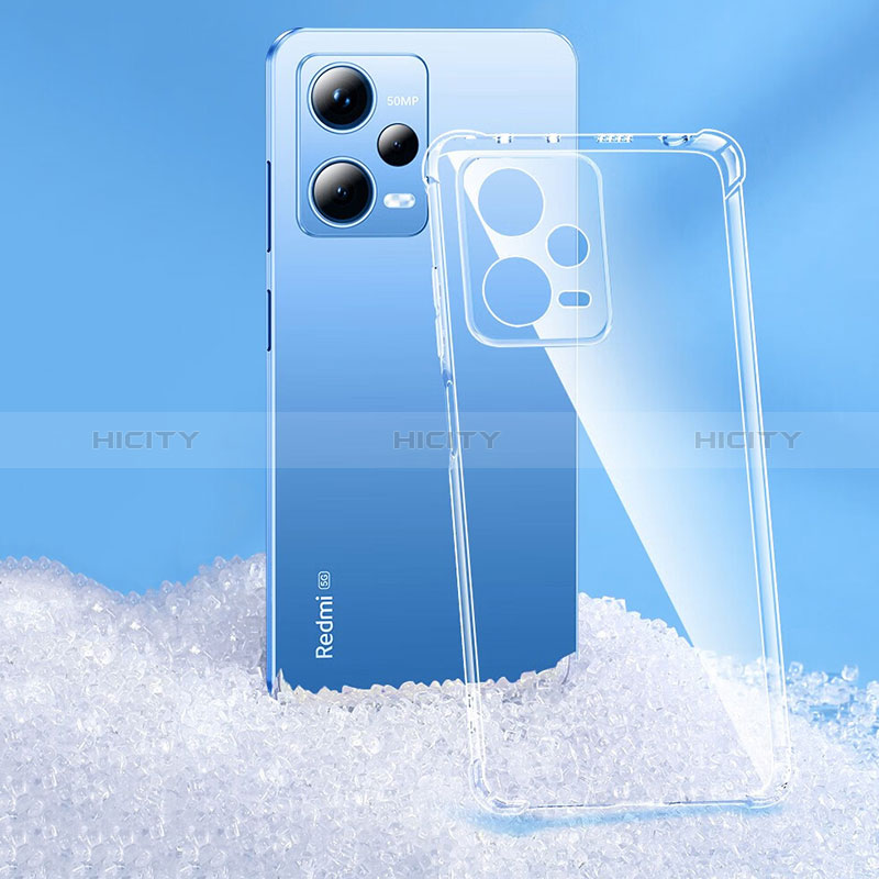Coque Ultra Slim Silicone Souple Transparente pour Xiaomi Redmi Note 12 5G Clair Plus
