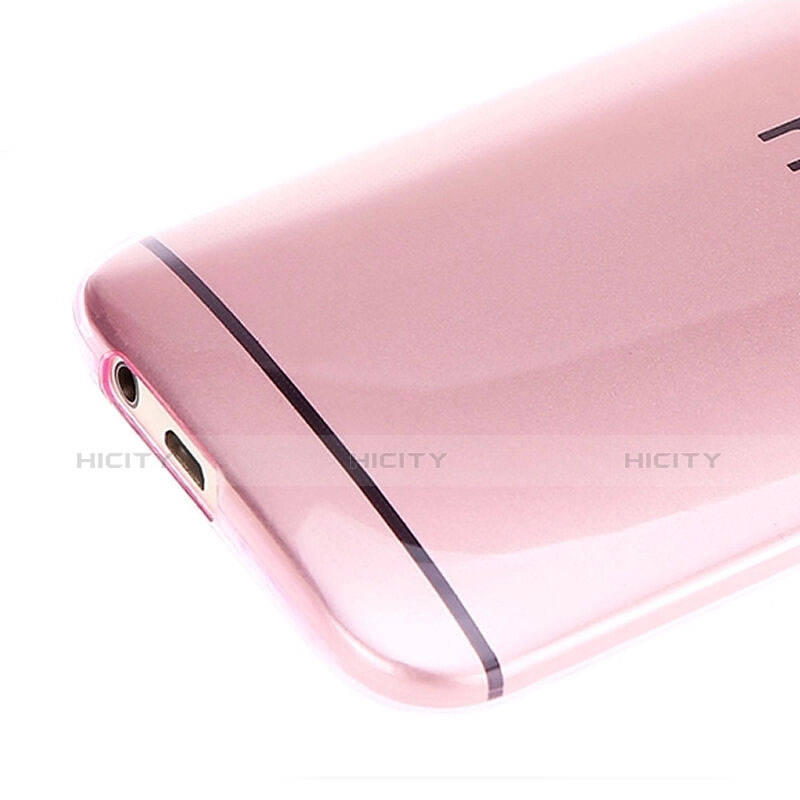 Coque Ultra Slim TPU Souple Transparente pour HTC One M8 Rose Plus