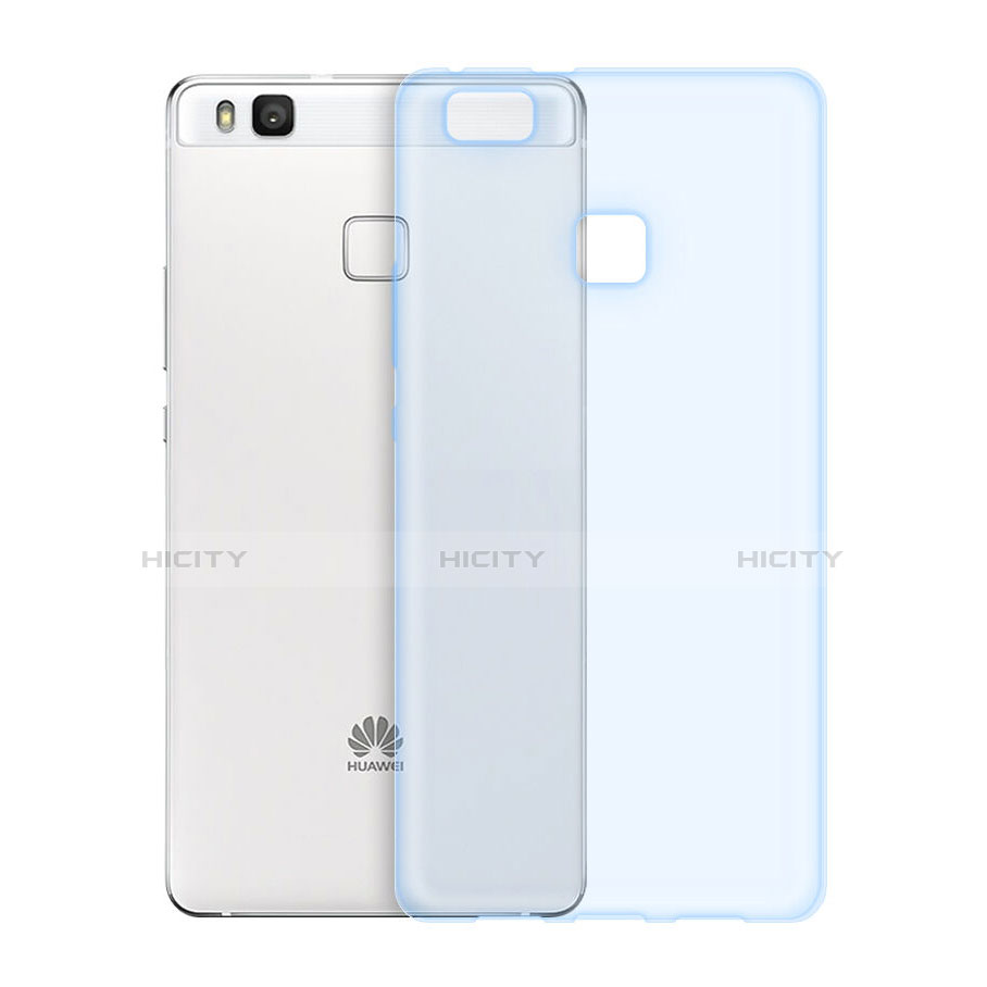 Coque Ultra Slim TPU Souple Transparente pour Huawei G9 Lite Bleu Plus