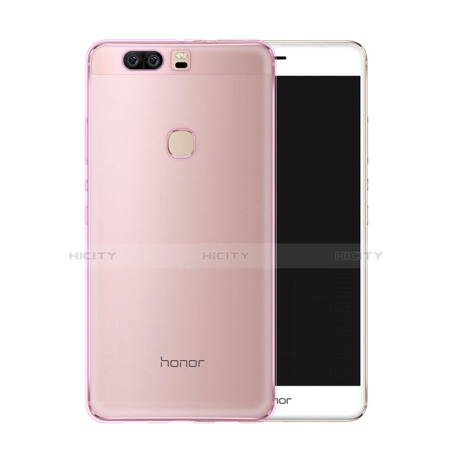 Coque Ultra Slim TPU Souple Transparente pour Huawei Honor V8 Rose Plus
