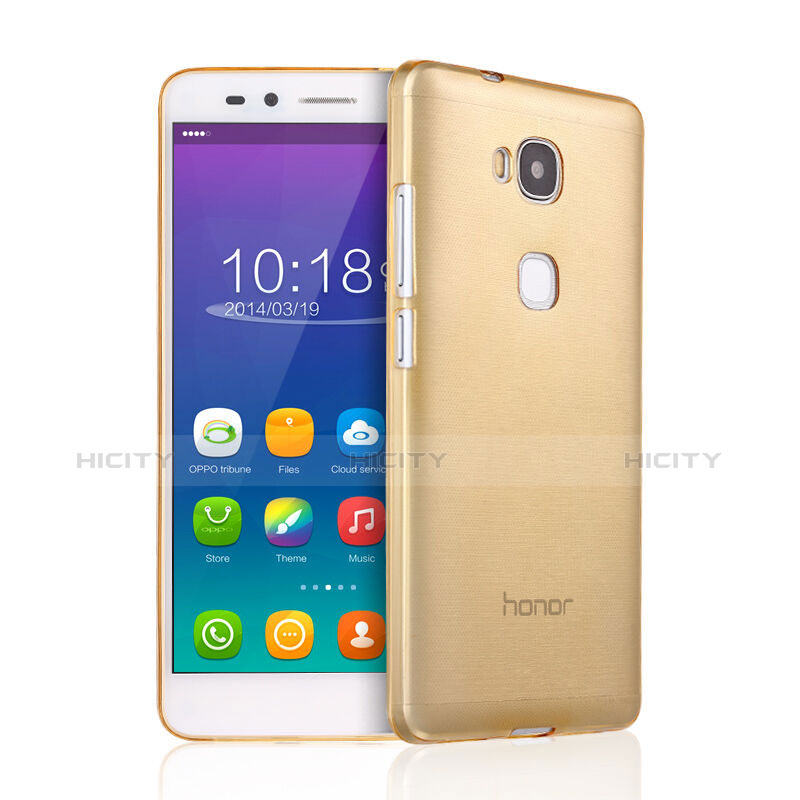 Coque Ultra Slim TPU Souple Transparente pour Huawei Honor X5 Or Plus