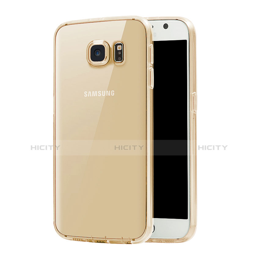 Coque Ultra Slim TPU Souple Transparente pour Samsung Galaxy S7 G930F G930FD Or Plus