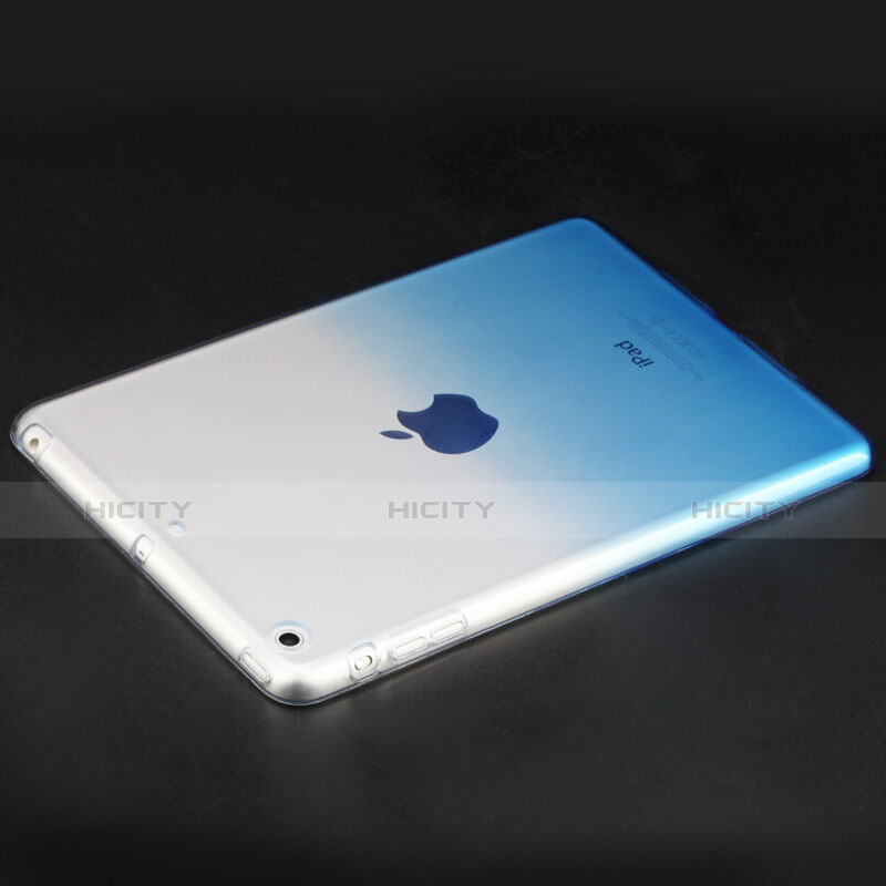 Coque Ultra Slim Transparente Souple Degrade pour Apple iPad Mini 3 Bleu Plus
