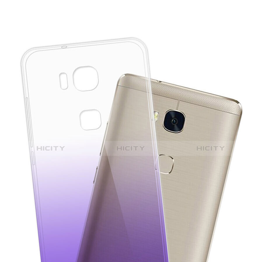 Coque Ultra Slim Transparente Souple Degrade pour Huawei Honor 5C Violet Plus