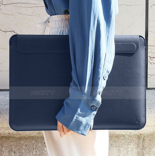 Double Pochette Housse Cuir L01 pour Apple MacBook Air 13 pouces Plus