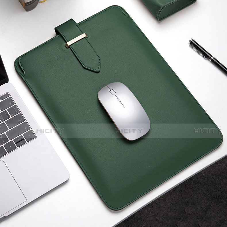 Double Pochette Housse Cuir L04 pour Apple MacBook Pro 15 pouces Plus