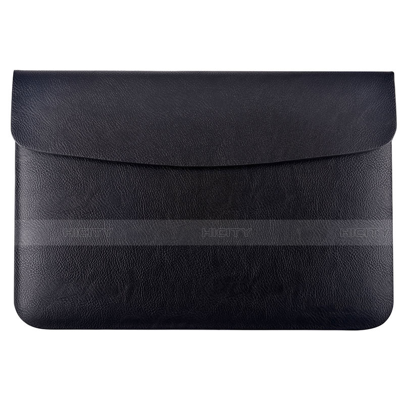 Double Pochette Housse Cuir L15 pour Apple MacBook Air 13.3 pouces (2018) Noir Plus