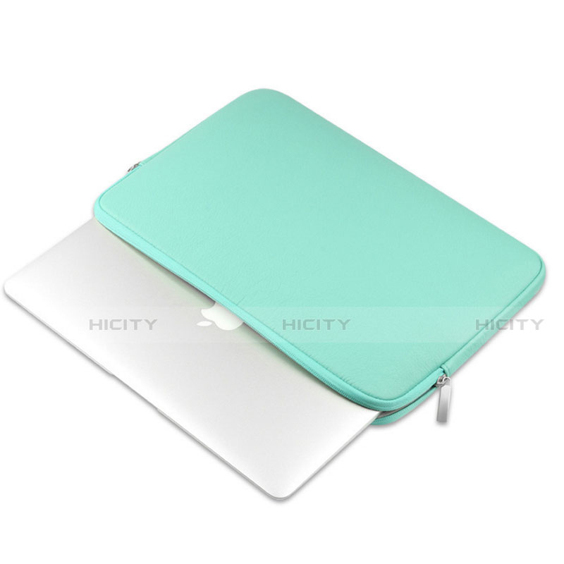 Double Pochette Housse Cuir L16 pour Apple MacBook 12 pouces Vert Plus