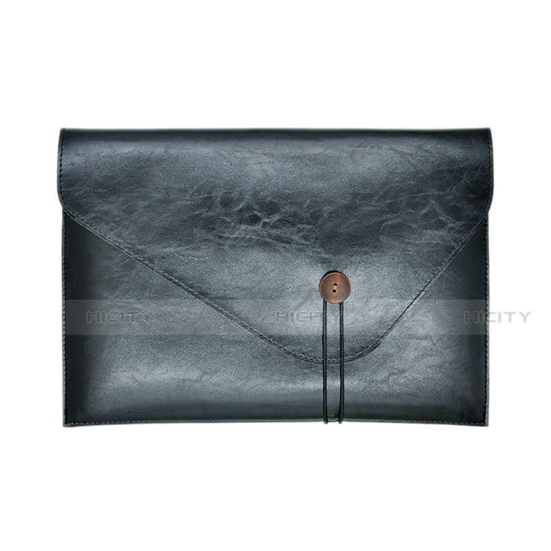Double Pochette Housse Cuir L23 pour Apple MacBook Pro 13 pouces (2020) Noir Plus