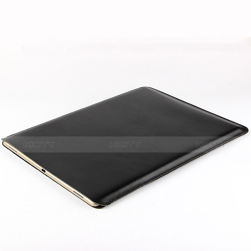 Double Pochette Housse Cuir pour Apple iPad Pro 12.9 Noir Plus