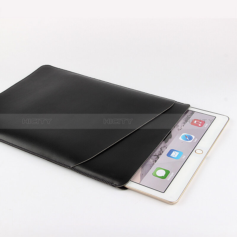 Double Pochette Housse Cuir pour Apple New iPad 9.7 (2018) Noir Plus