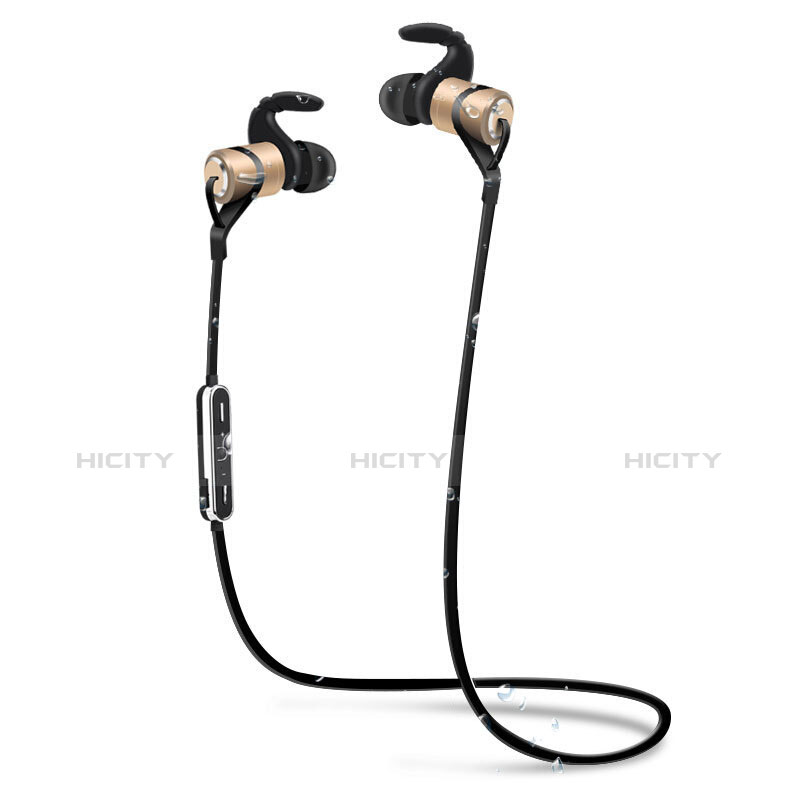 Ecouteur Casque Sport Bluetooth Stereo Intra-auriculaire Sans fil Oreillette H50 Or Plus