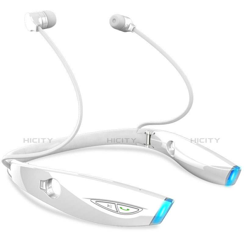 Ecouteur Casque Sport Bluetooth Stereo Intra-auriculaire Sans fil Oreillette H52 Blanc Plus