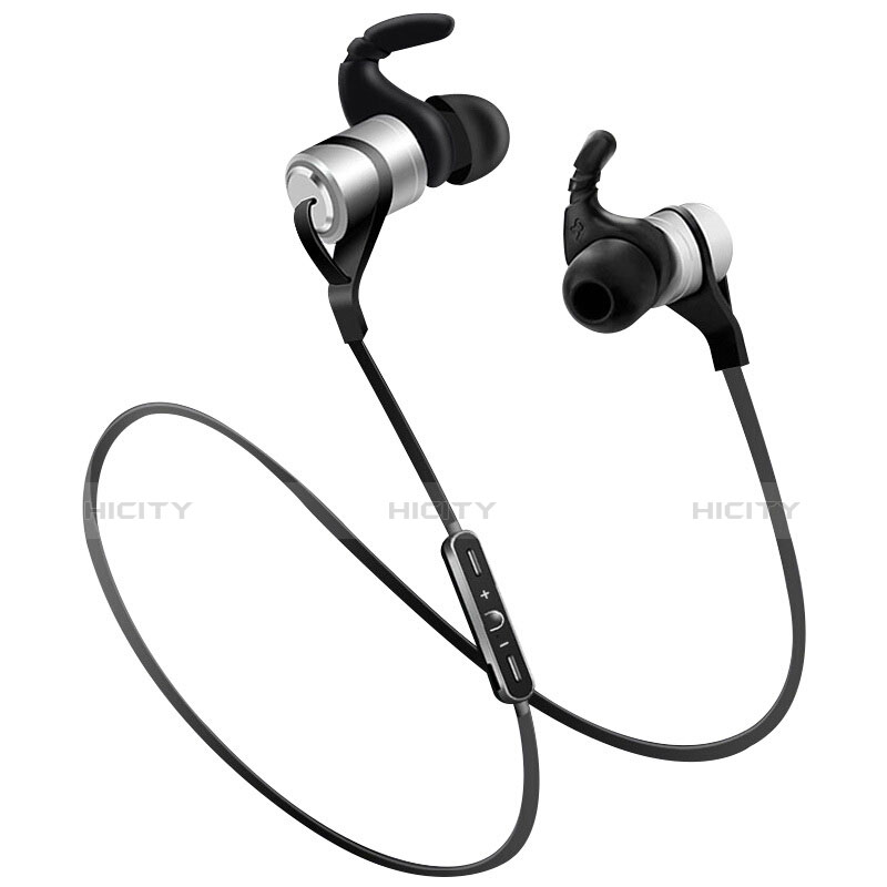 Ecouteur Sport Bluetooth Stereo Casque Intra-auriculaire Sans fil Oreillette H50 Argent Plus