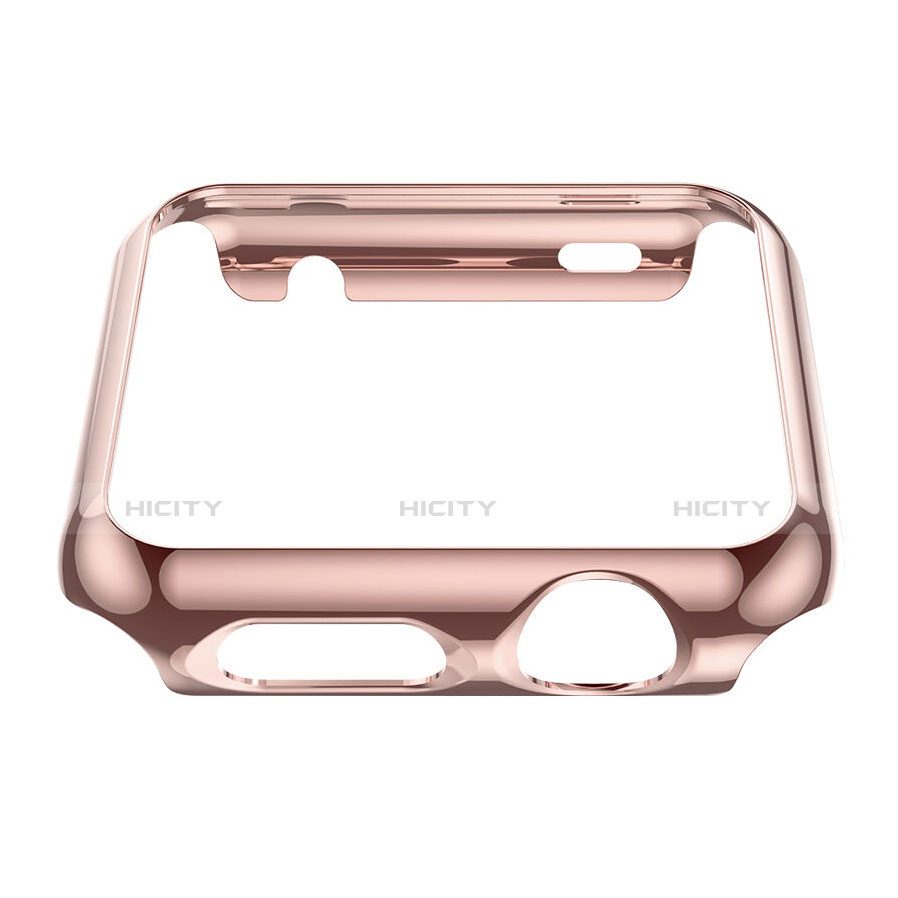 Etui Bumper Luxe Aluminum Metal pour Apple iWatch 38mm Rose Plus