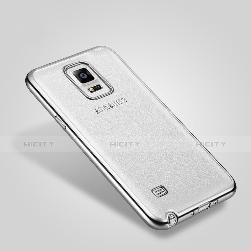 Etui Bumper Luxe Aluminum Metal pour Samsung Galaxy Note 4 Duos N9100 Dual SIM Argent Plus