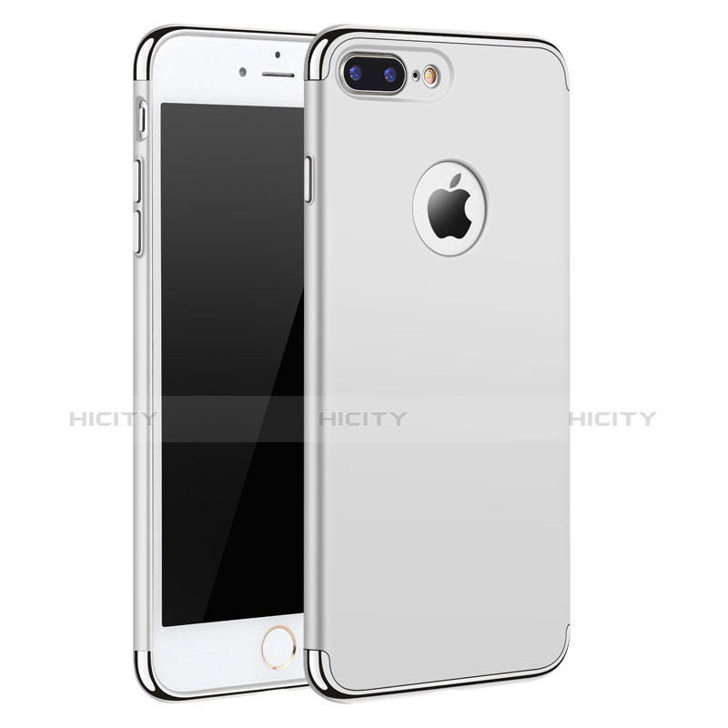 Etui Bumper Luxe Metal et Plastique F05 pour Apple iPhone 7 Plus Blanc Plus