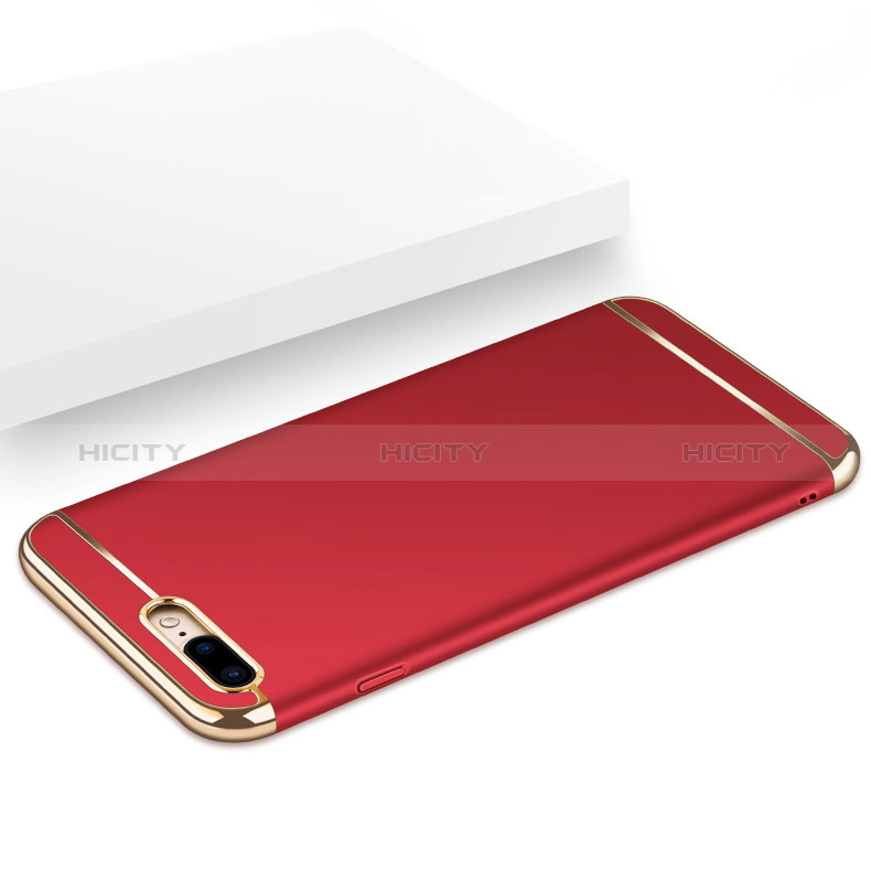Etui Bumper Luxe Metal et Plastique F06 pour Apple iPhone 8 Plus Rouge Plus