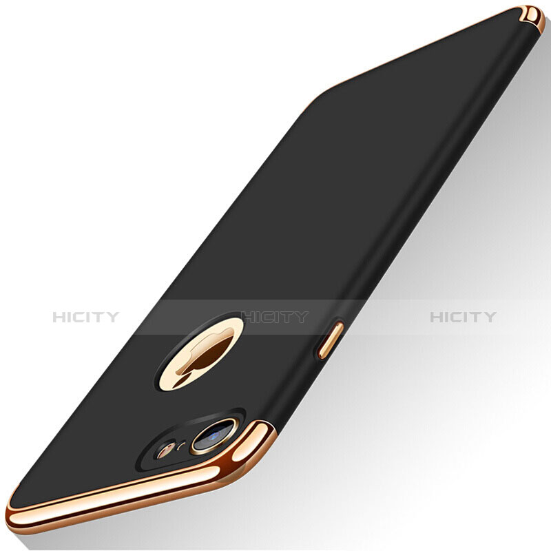 Etui Bumper Luxe Metal et Plastique M01 pour Apple iPhone 7 Noir Plus