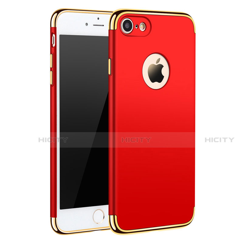Etui Bumper Luxe Metal et Plastique M01 pour Apple iPhone SE (2020) Rouge Plus