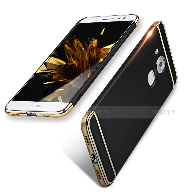 Etui Bumper Luxe Metal et Plastique M01 pour Huawei G9 Plus Noir Plus