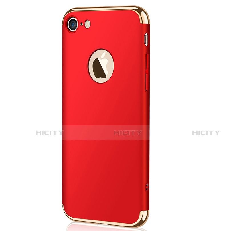 Etui Bumper Luxe Metal et Plastique M02 pour Apple iPhone SE (2020) Rouge Plus