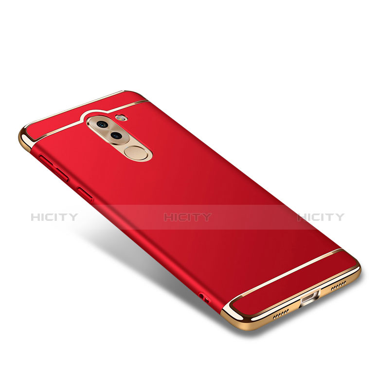 Etui Bumper Luxe Metal et Plastique M02 pour Huawei Honor 6X Pro Rouge Plus