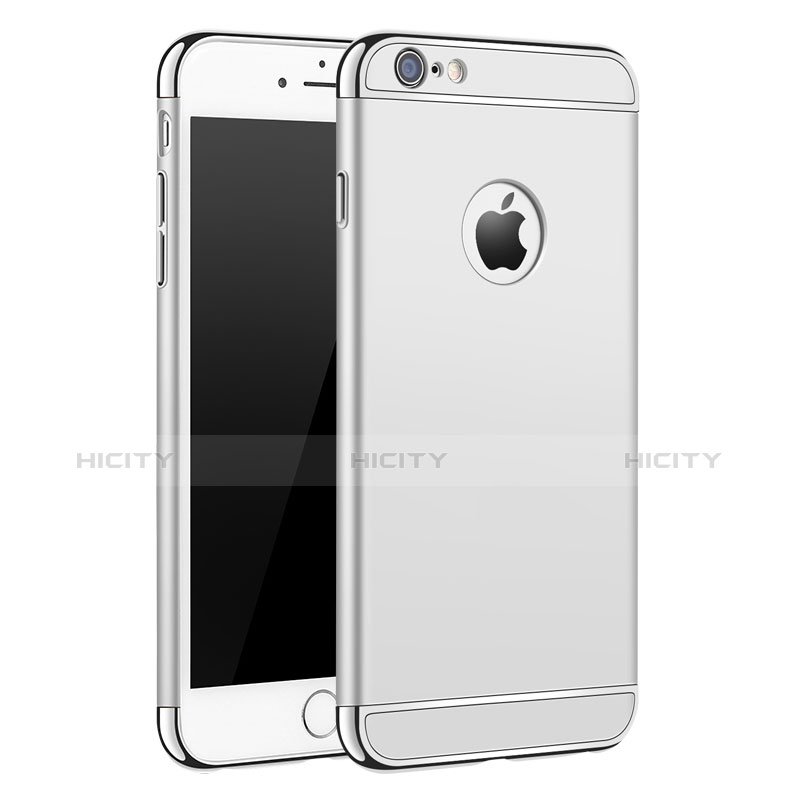 Etui Bumper Luxe Metal et Plastique pour Apple iPhone 6S Argent Plus