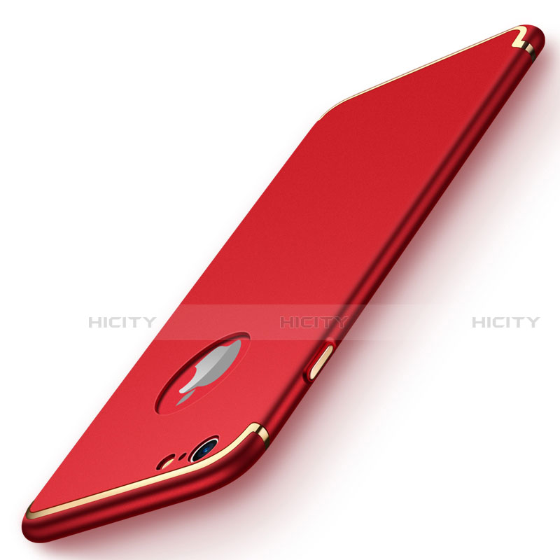 Etui Bumper Luxe Metal et Plastique pour Apple iPhone SE (2020) Rouge Plus