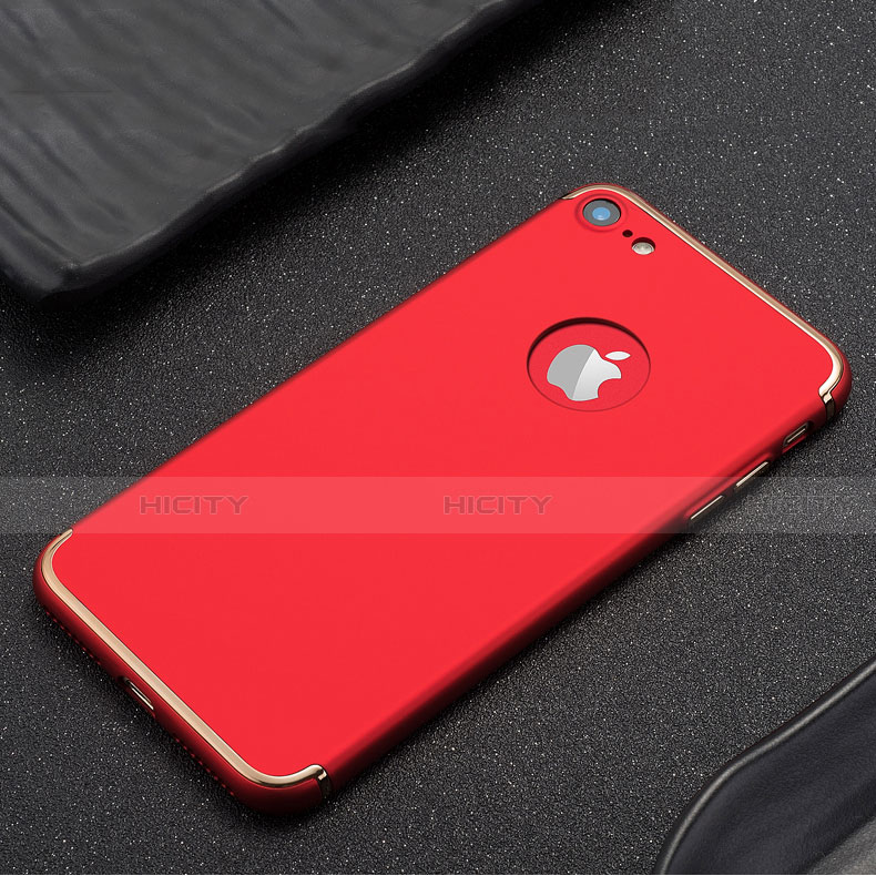 Etui Bumper Luxe Metal et Plastique pour Apple iPhone SE (2020) Rouge Plus