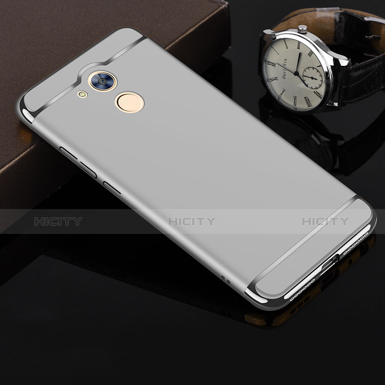 Etui Bumper Luxe Metal et Plastique pour Huawei Honor 6A Argent Plus