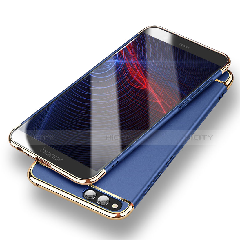 Etui Bumper Luxe Metal et Plastique pour Huawei Honor 7X Bleu Plus