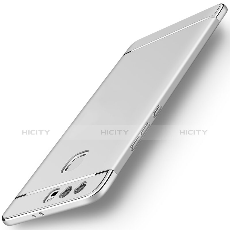 Etui Bumper Luxe Metal et Plastique pour Huawei Honor 9 Premium Argent Plus