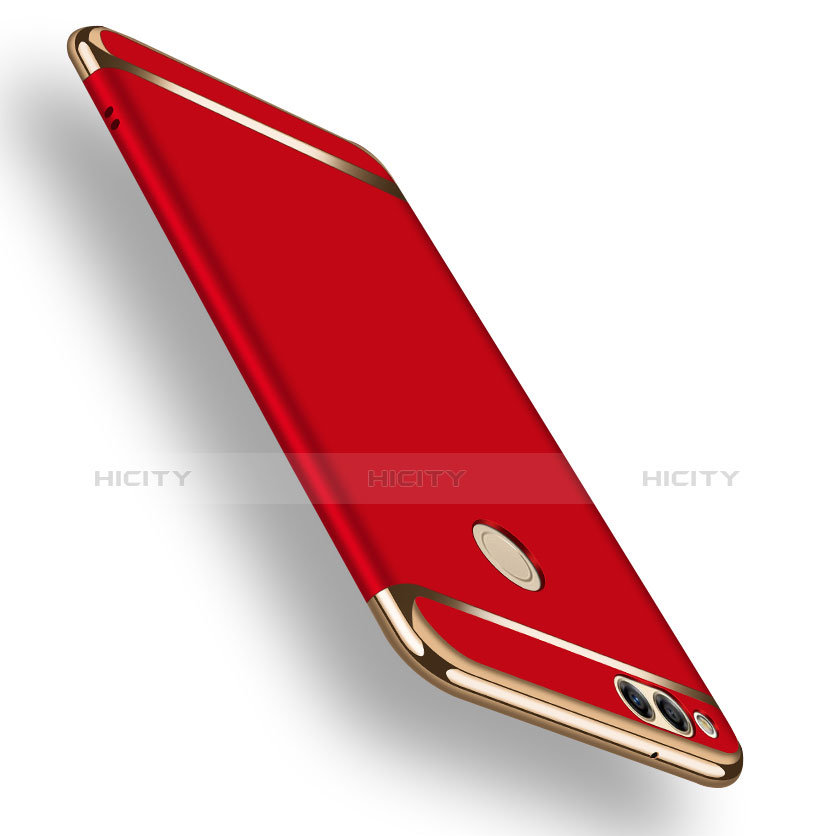 Etui Bumper Luxe Metal et Plastique pour Huawei Honor Play 7X Rouge Plus