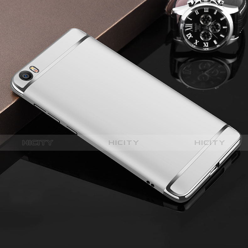 Etui Bumper Luxe Metal et Plastique pour Xiaomi Mi 5 Argent Plus