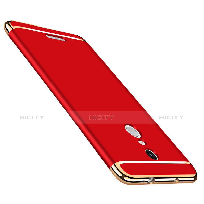 Etui Bumper Luxe Metal et Plastique pour Xiaomi Redmi Note 3 MediaTek Rouge Plus