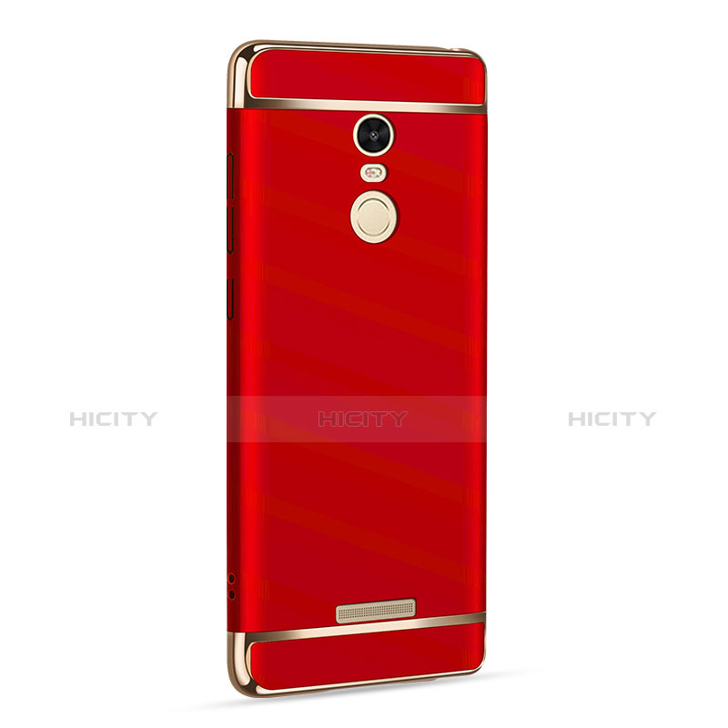 Etui Bumper Luxe Metal et Plastique pour Xiaomi Redmi Note 3 MediaTek Rouge Plus