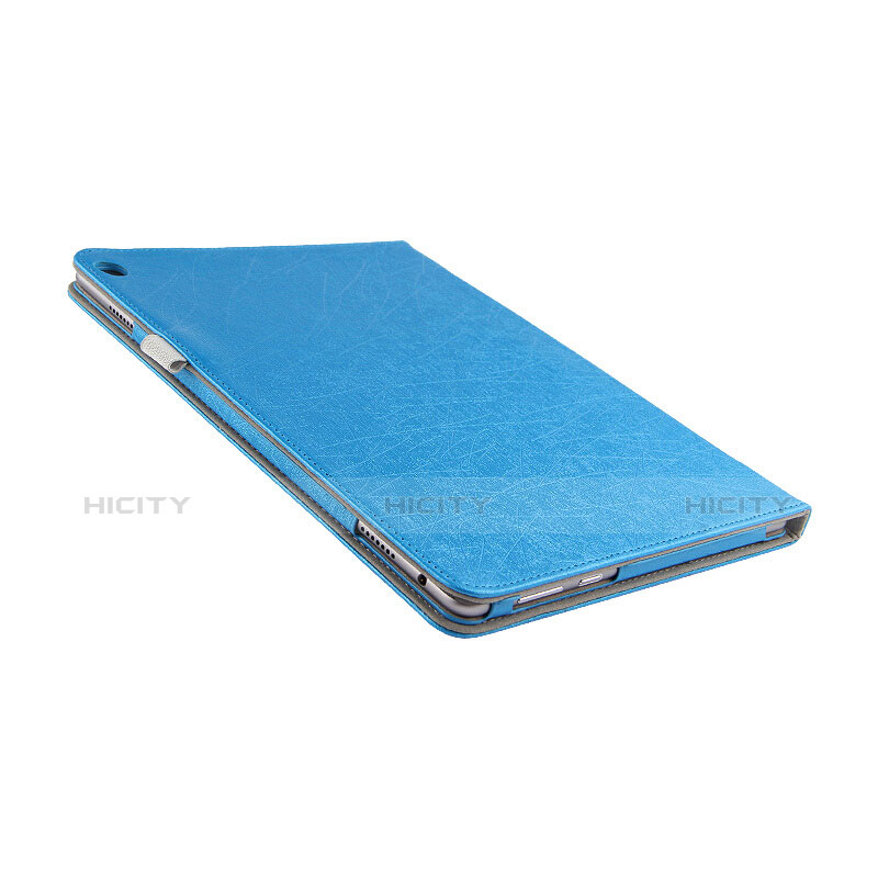 Etui Clapet Portefeuille Livre Cuir L01 pour Huawei MediaPad M3 Lite 10.1 BAH-W09 Bleu Plus