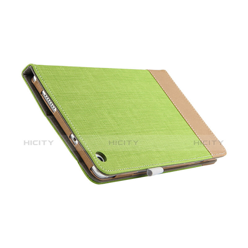 Etui Clapet Portefeuille Livre Cuir L01 pour Huawei MediaPad M3 Lite 8.0 CPN-W09 CPN-AL00 Vert Plus