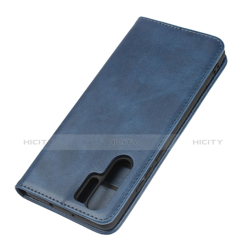 Etui Clapet Portefeuille Livre Cuir L02 pour Huawei P30 Pro Bleu Plus