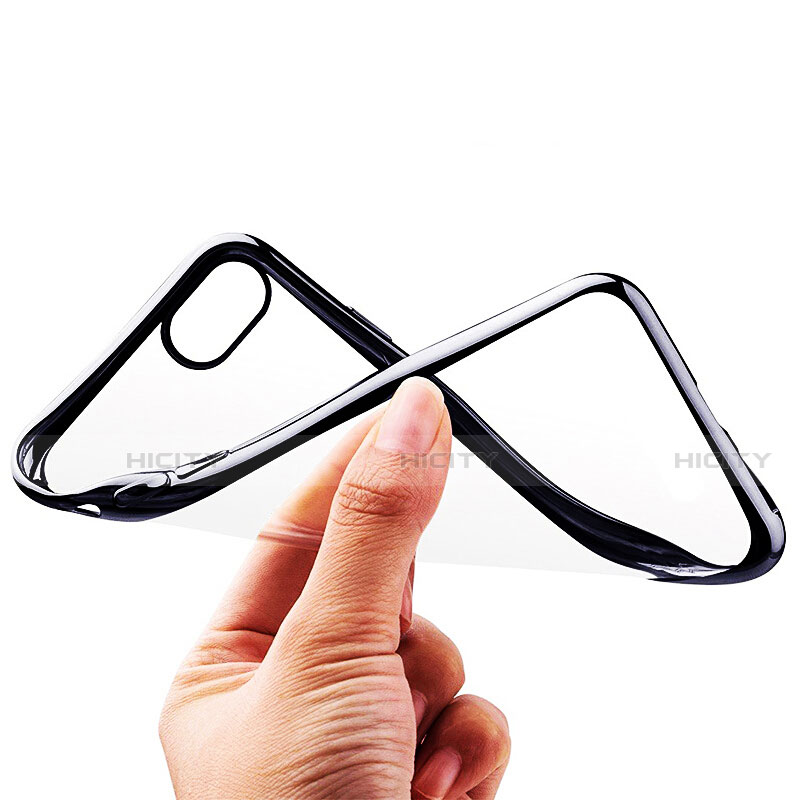 Etui Contour Silicone et Vitre Transparente Mat pour Apple iPhone SE (2020) Noir Plus