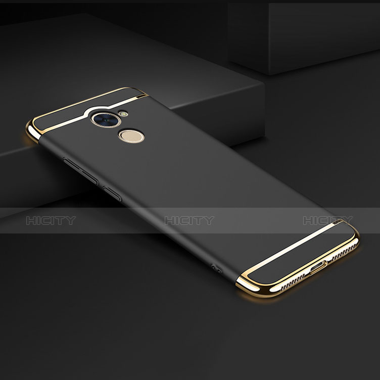 Etui Luxe Aluminum Metal pour Huawei Enjoy 7 Plus Noir Plus